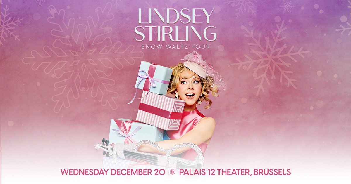JUSTE ANNONCÉ: Lindsey Stirling | 20.12.23 | Palais 12, Bruxelles 🎫 Tickets en vente à partir du 8 septembre, 10h via bit.ly/3r3Ya7J #LindseyStirling #Palais12 #Bruxelles