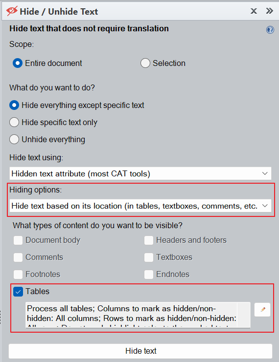 New feature in #TransToolsPlus v.2.1: Hide/Unhide Text tool can now hide non-translatable text in Word-based localization tables. Other tools such as Pre-flight Checker have also been updated. More information: translatortools.net/blog/news/256-…
#MsWord #xl8