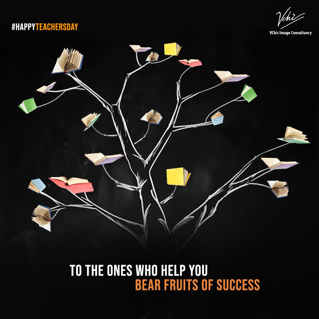 ImageVchic's tweet photo. From childhood to adulthood, our teachers, mentors, and guides helped us become who we are now. We are grateful to all our teachers and take this opportunity to wish them all a very #HappyTeachersDay.🙌🏻

#VareVChic #VChic #imageconsultancy #personalitydevelopment #imagemanagement https://t.co/hFcnIRdCQz