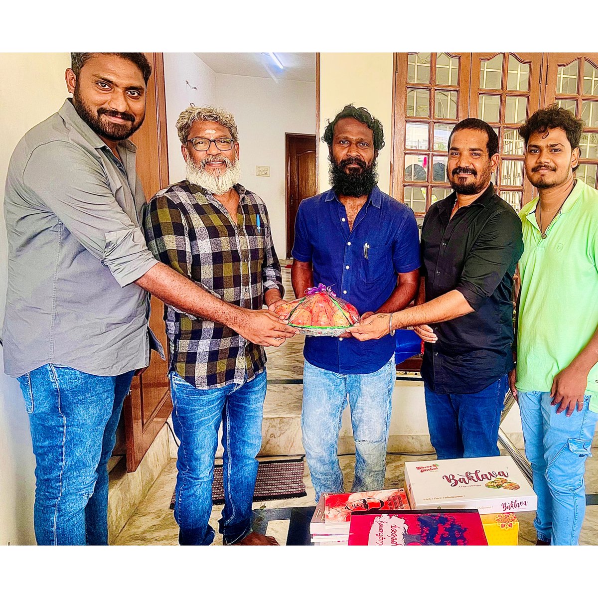 Today Met #VetriMaaran sir on his birthday 🎂❤️ cult Filmmaker ⭐
@DirectorS_Shiva 

#HBDVetrimaaran