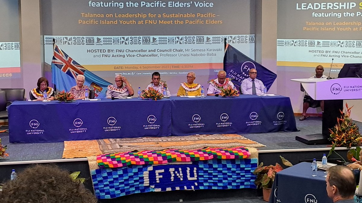 Honoured to have joined other regional civil actors in a roundtable discussion with the @PacificElders collective, discussing regional issues. Tagio tumas Presidents @AnoeTong, @Senator_Heine, Amb. @KaliopateTavola, Professors Konai Helu Thaman, & Robert Underwood.