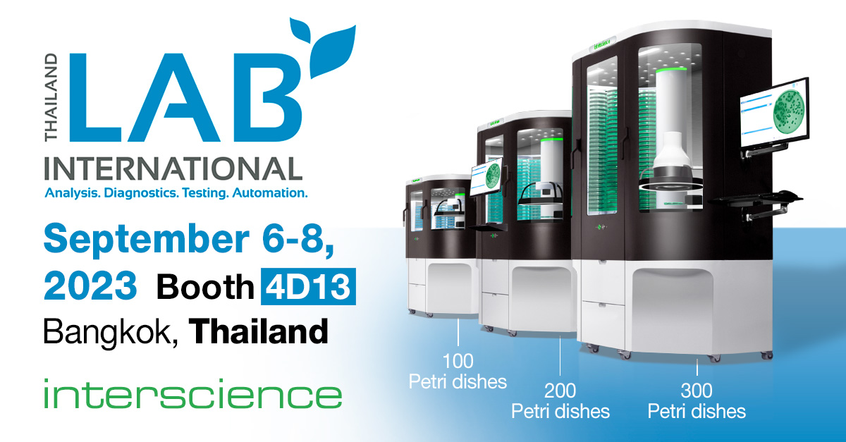 🌍 Meet INTERSCIENCE at Thailand Lab!

September 6-8, 2023

Booth #4D13

Bangkok, Thailand

🌟🌟🌟

INTERSCIENCE SOUTH-EAST ASIA &amp; OCEANIA

60 Paya Lebar Road #08-57

Paya Lebar Square

SINGAPORE 409051

Phone: +65 6977 7232

Information: sales.asia@interscience.com