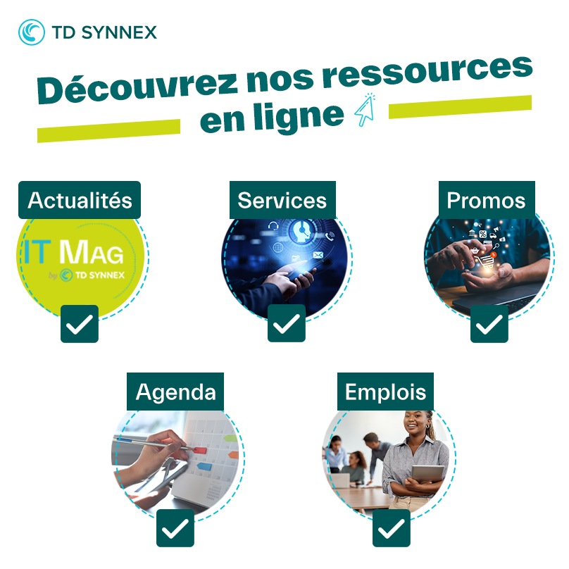 C'est la rentrée ! 🎒

Pour reprendre l'année sur de bonnes bases, voici un récap des ressources TD SYNNEX à votre disposition.

Thread à dérouler ⬇️