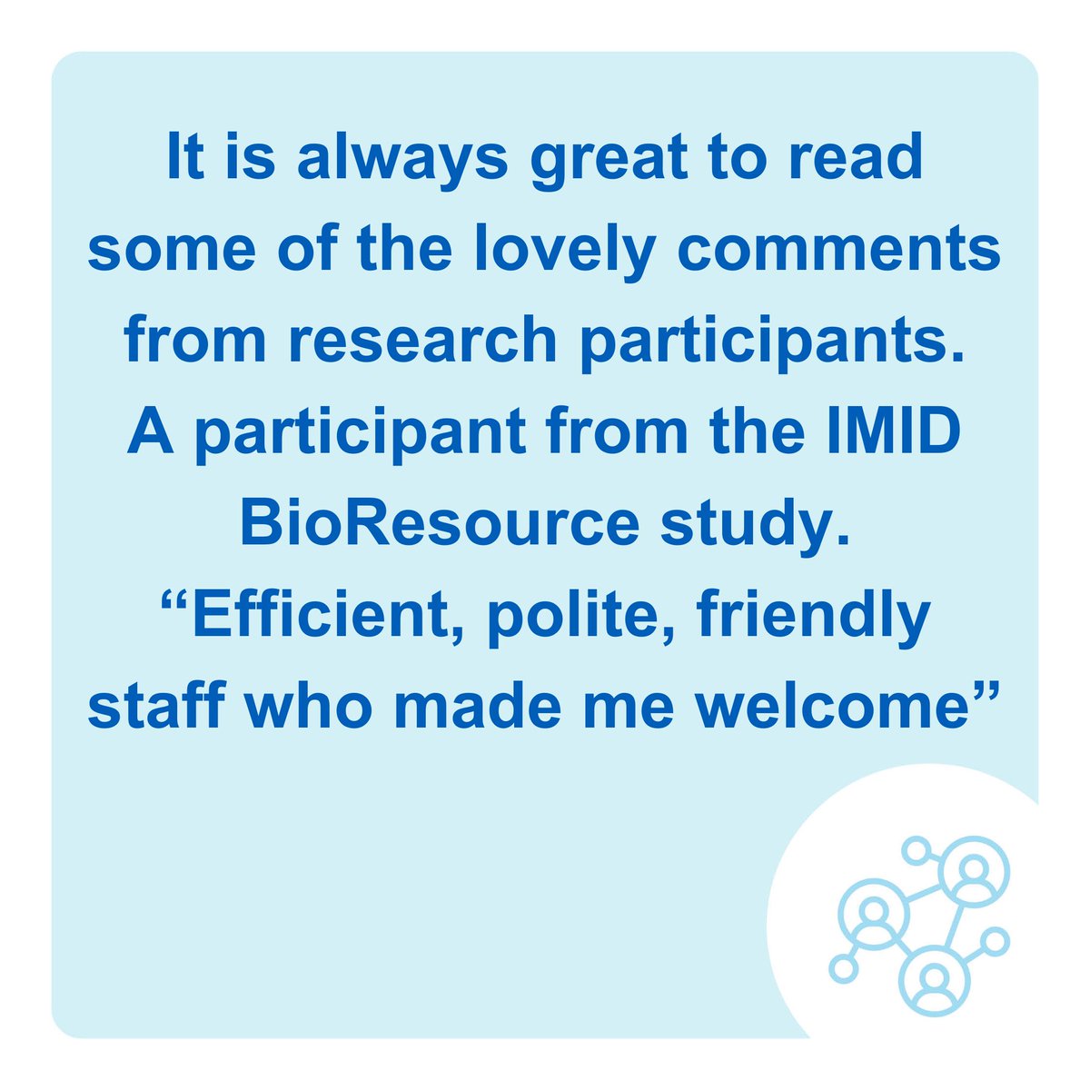 MSEResearchTeam's tweet image. ⭐️We are delighted to share this positive response from PRES⭐️ @NIHRCRN_nthames @IMIDBioResource