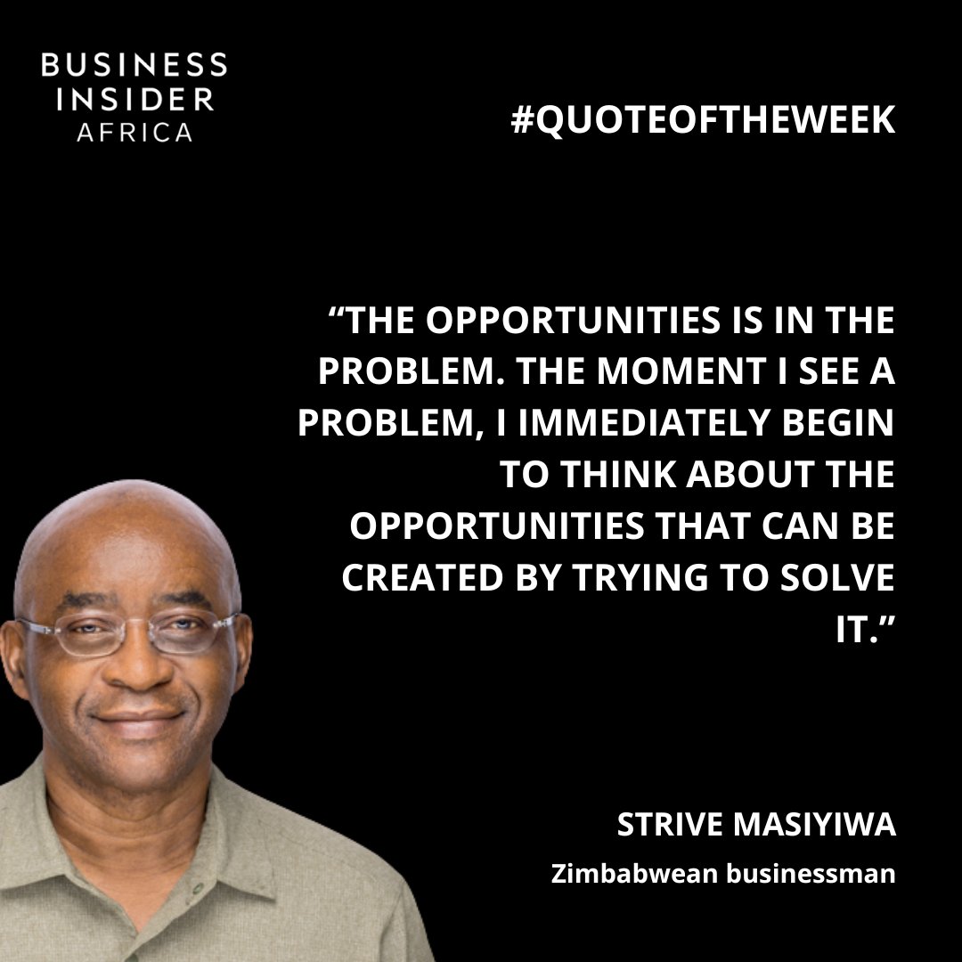 BusInsiderSSA's tweet photo. "The opportunities are in the problem..."

#qouteoftheweek #businessinsiderssa https://t.co/JyPTyhNNeZ