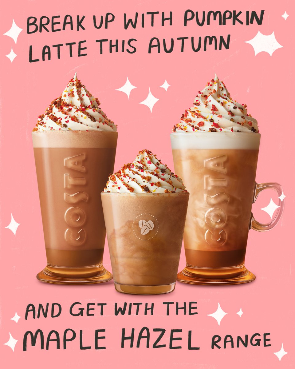 New work for <a href="/CostaCoffee/">Costa Coffee</a>, 50 ways to leave your pumpkin latte this autumn 🍁
