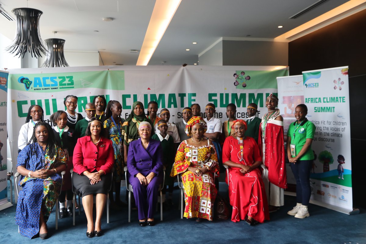 PlanKenya's tweet photo. Child advocates from across Africa who attended the #ChildrenClimateSummit today presented a declaration and call for action to H.E Graca Machel @G_MachelTrust that appeals to decision makers to put in place measures to protect them against the diverse effect of #climatechange. https://t.co/xlgcaCc6yL