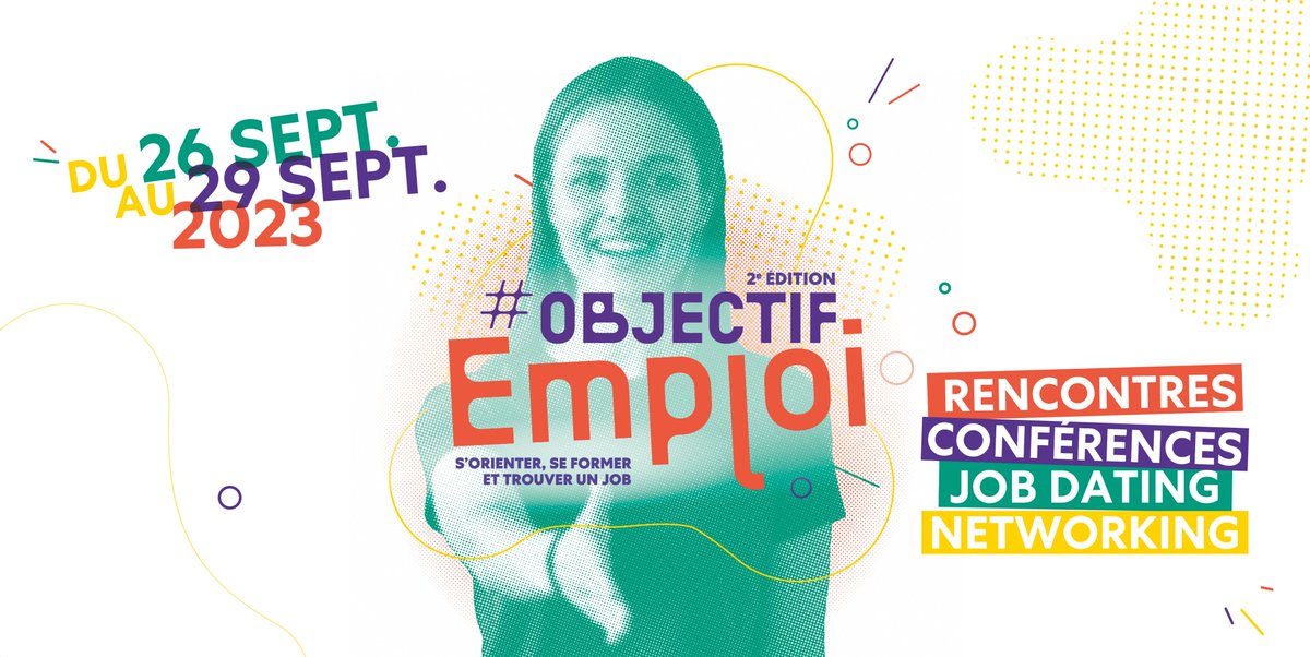 cc_cotefleurie's tweet photo. #Emploi #Formation #Orientation
💼📆 Prenez date ! Du 26 au 29 septembre, participez à la #ObjectifEmploi, l’événement dédié à l’emploi, la formation et l’orientation professionnelle sur le territoire de #coeurcotefleurie.
En savoir ➕ ici 👉 https://t.co/5N52UwmU15 https://t.co/aBBJmkSF04
