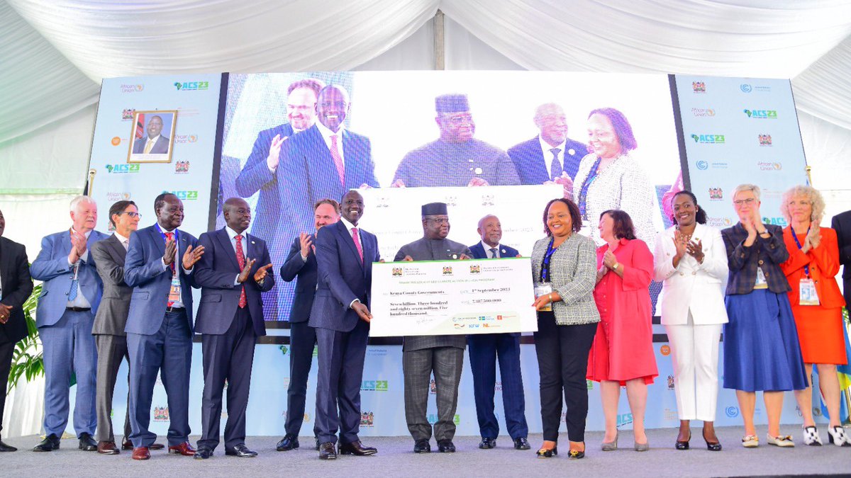 Today, I joined my brother and host of the <a href="/AfClimateSummit/">Africa Climate Summit</a>, His Excellency <a href="/WilliamsRuto/">William Samoei Ruto, PhD</a>, at the launch of the Financing Locally Led Climate Action (FLLoCA) Programme - a Kenyan Government-led action-oriented initiative designed to benefit millions of Kenyans and lay the