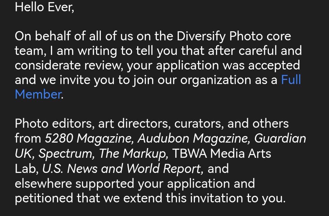 EverMercadoP_'s tweet photo. Inicia mi semana con una gran noticia: ahora soy miembro de @diversifyphoto una comunidad internacional de personas fotógrafas, editoras y productoras audiovisuales... Donde hay colegas a quienes admiro su trabajo y respeto su mirada. Un aliciente más para narrar el Pacífico ❤️ https://t.co/NZ1yp7JFko