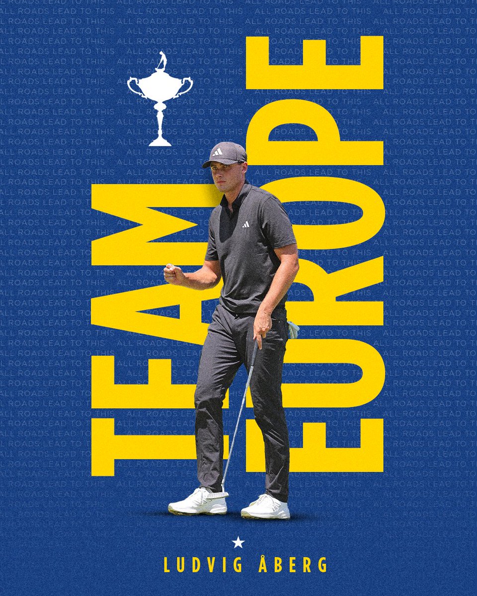 Turn Pro in June ✅
Ryder Cup debut in September ✅

Welcome to #TeamEurope, Ludvig.