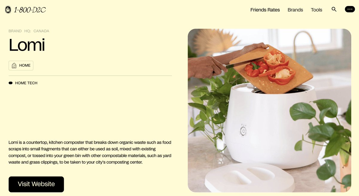 Lomi (<a href="/GetLomi/">Lomi</a>) by <a href="/mbertulli/">Matthew Bertulli</a> - the original smart waste kitchen composter. 

Tech stack highlights: 

📈 <a href="/northbeam/">Northbeam</a> - analytics
📲 <a href="/PostscriptIO/">Postscript</a> - SMS
📧 <a href="/klaviyo/">Klaviyo</a> - email marketing
💻 <a href="/getelevar/">Elevar</a> - tracking &amp; data
🌟 <a href="/juniphq/">Junip</a> - reviews