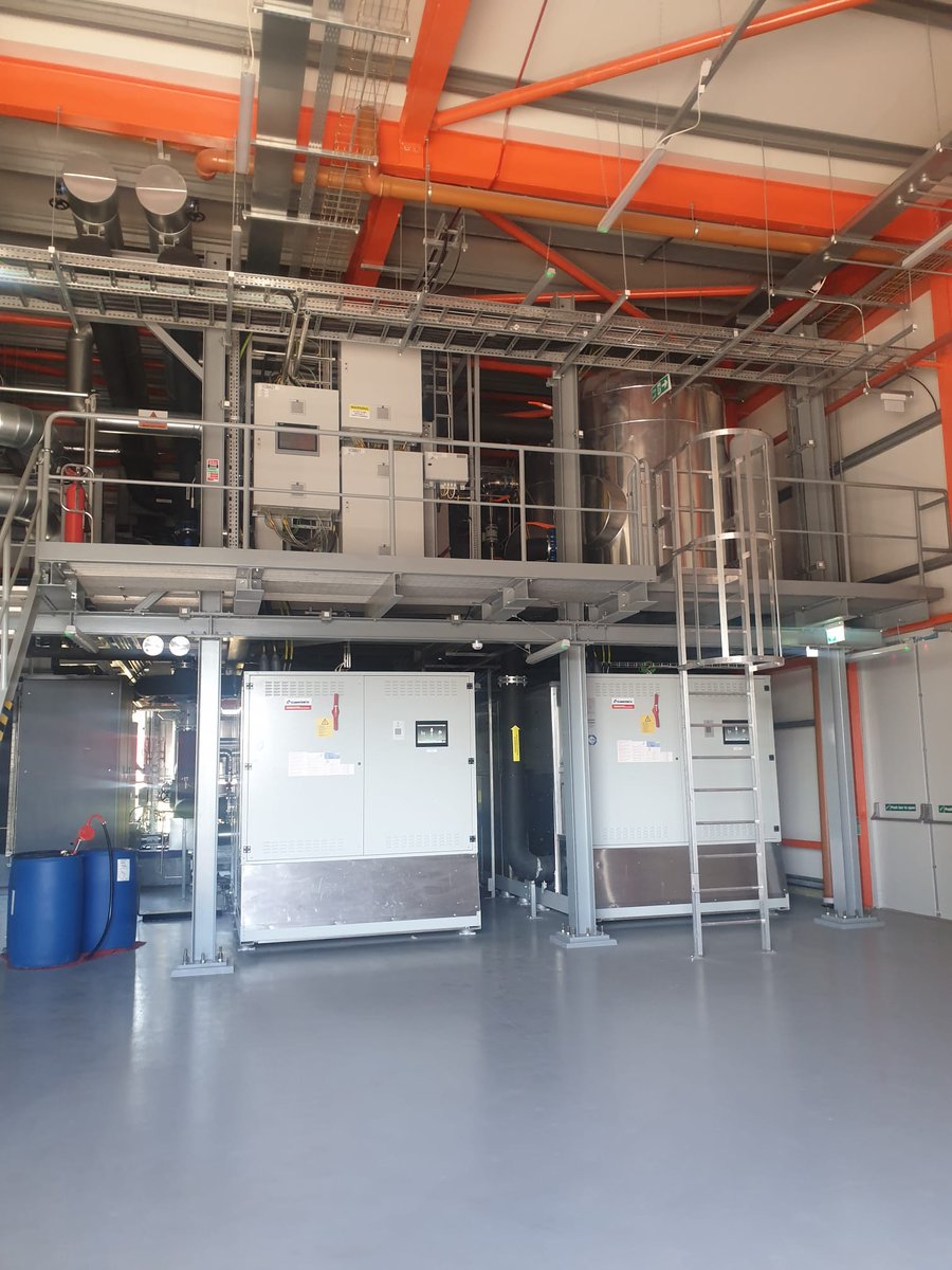 CodemaDublin's tweet photo. Nearly 6 months since launch, the Codema team got an inside look at the #Tallaght District Heating Scheme from our #District #Heating Development Manager Admir Shala. It's great to build capacity internally to understand how such an impressive system works! #HeatWorks #lowcarbon https://t.co/efigcNB1G3