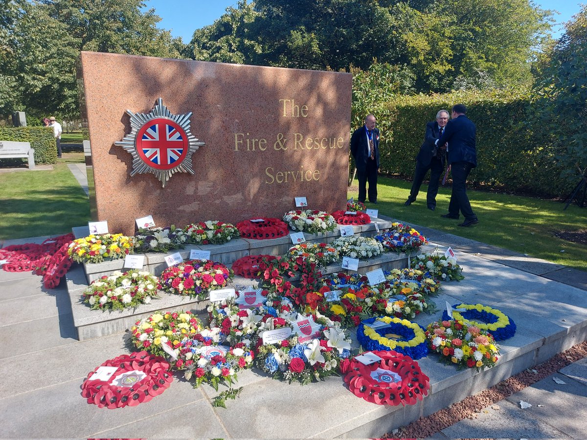 Proud to represent @nottsfire at the Service of Remembrance. A poignant service at the National Memorial Arboretum. We shall remember...