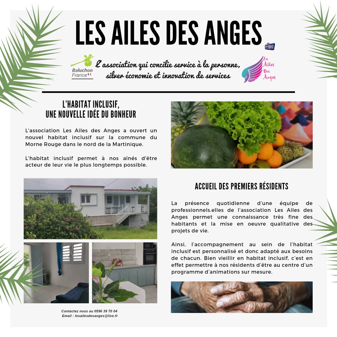 #Actualités #NewsLetter #HabitatInclusif Les <a href="/Ailesdesanges/">Les Ailes des Anges LADA</a>  #MorneRouge

L'habitat inclusif, une nouvelle idée du bonheur ! 

L'association Les Ailes des Anges a ouvert un nouvel habitat inclusif 🏡 sur la commune du Morne Rouge dans le nord de la Martinique.

⬇️⬇️⬇️