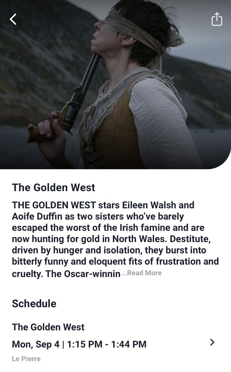 A huge honour for @TheGoldenWest_ to have been selected for an encore screening today at #TellurideFilmFestival 🍾💚 #TheGoldenWest ⛏️🫏