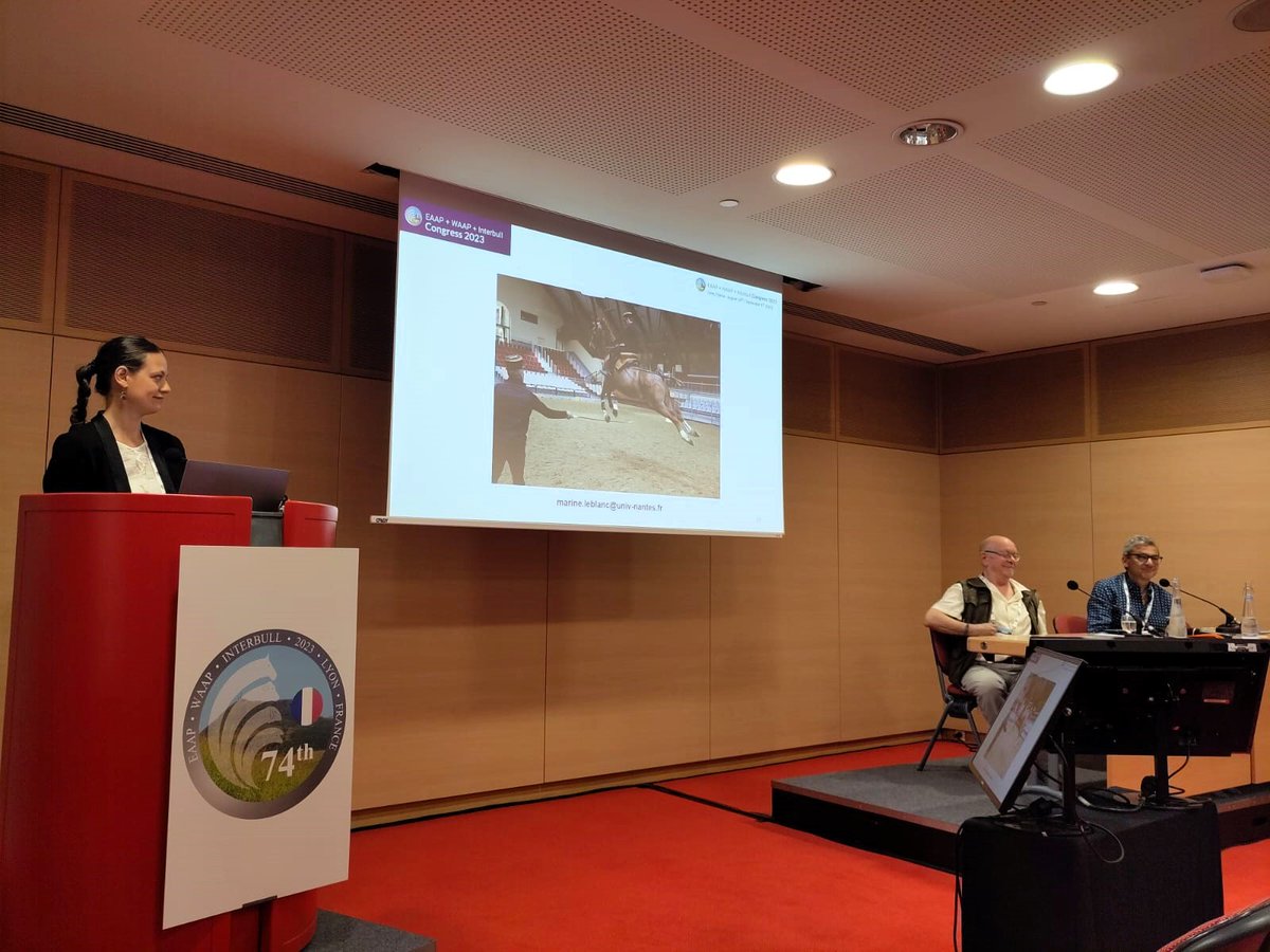 Labo MIP (@labomip) on Twitter photo Marine Leblanc a récemment participé au congrès de l'European Federation of Animal Science
🎙️Sensorimotor empathy in horse-human interactions: a new way to understand inter-species       performance Marine Leblanc a récemment participé au congrès de l'European Federation of Animal Science
🎙️Sensorimotor empathy in horse-human interactions: a new way to understand inter-species       performance