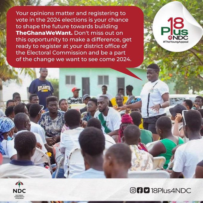 Be the change you want to see dear young persons, we can only build #TheGhanaWeWant with John Mahama if we vote out this incompetent government. Go to your district office of the EC to register in order to be part of the processes of ousting this government. #TheYoungAppeal