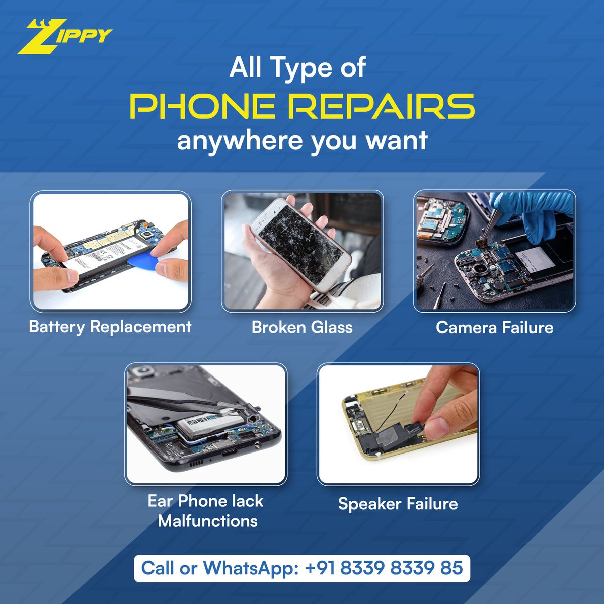 Zippy Repair is Your All-Inclusive Phone Repair Destination! 🔧

#Zippy #ZipZapZip #GadgetRepair #MobileRepair #SmartphoneRepair #LaptopRepair #iOS #Android #TechExpert #Insurance #MobileProtection #OnTheGo #OneStopSolution #TrendingReels #Zippie #TechGuru #ZippyShield