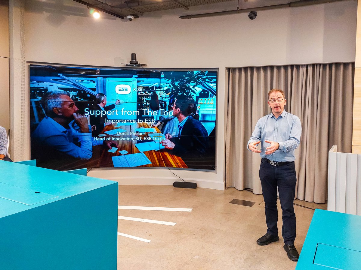 dogpatchlabs's tweet photo. ⚡@ESBGroup #XPotential Incubator 2023 is finally here - Day 1 download:

-ESB Head of Innovation sets vision
-@rhonatogher Fireside, EU Inventor Awards winner ‘23
-Intrapreneurship survival guide
-Problem deep-dives with decarbonisation teams

Net zero towns, green data + beyond https://t.co/RNbgmEfkyk