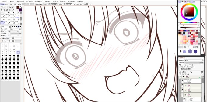 大変遅くなってますがskebの進捗、ここまで来てます。でもその分めちゃ可愛く描けてます 