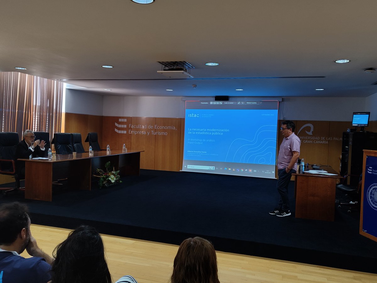 SHAIO_1's tweet photo. Empezamos con la #keynote de Alberto González Yanes : "La necesaria modernización de la estadística pública", Subdirector de Modernización Estadística y Fondos Europeos del Instituto Canario de Estadística (ISTAC).
Gracias al @istac por formar parte de la #SHAIO
Gar https://t.co/UlkoXjbxWq