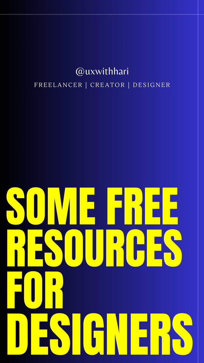 hari_ux's tweet photo. Check out some free resources for designer!
_

Follow me to get more quality content on UX/UI Design.
_

#ui #uxui #uxuidesign #uxuitips #uxuistack #designerdeinteriores #uidesigner #uidesignerlife #interiordesigner #graphicdesign #fonts https://t.co/UQZAKU8uOV