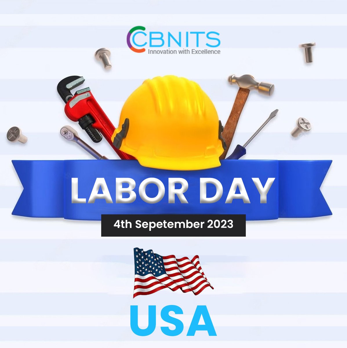 𝐋𝐚𝐛𝐨𝐫 𝐃𝐚𝐲: A moment to pay tribute to the unwavering dedication and expertise of American laborers.

#CBNITS #LaborDay #LaborDay2023 #WorkforceAppreciation