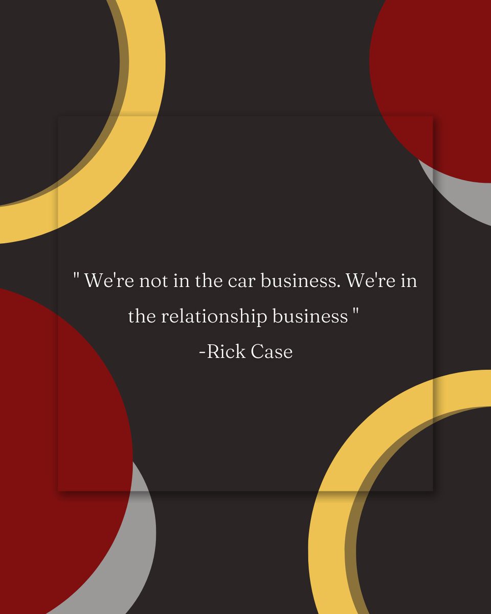 Cars are the game, but relationships are the prize!

#RickCaseGenesisFtLauderdale #Genesis #MotivationalMonday #motivation #inspire #dedication #lifelesson #businessquotes #lifestyle #quoteoftheday #happymonday #openess #dealership #cars #achievement #carshopping #makemoves