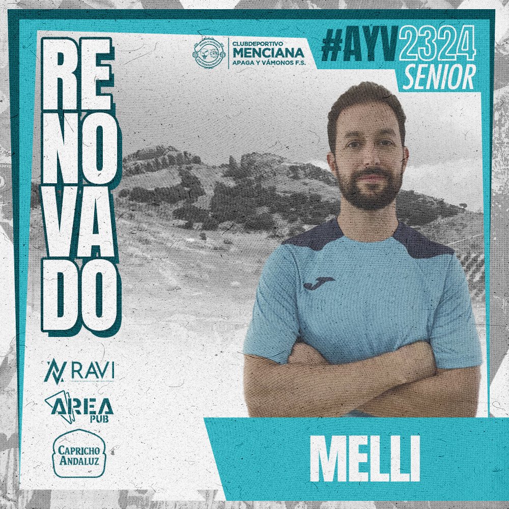 ApagayVamonosFS's tweet photo. Renovaciones 📜🖊️| MELLI

¡Cerramos la plantilla!

El meta Juan Fco Córdoba  #Melli (31, Doña Mencía) cierra nuestro elenco de guardametas para la temporada 23/24. Todo un histórico del club continuará un curso más en el primer equipo Area Pub Café &amp; Copas  . https://t.co/luHzTVhkXx