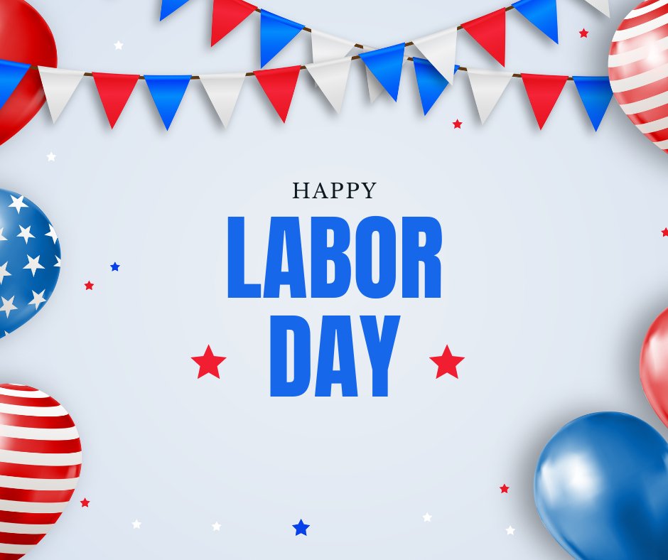 Happy Labor Day to all! Wishing you a wonderful Labor Day filled with relaxation, celebration, and appreciation for all the hard work you do.