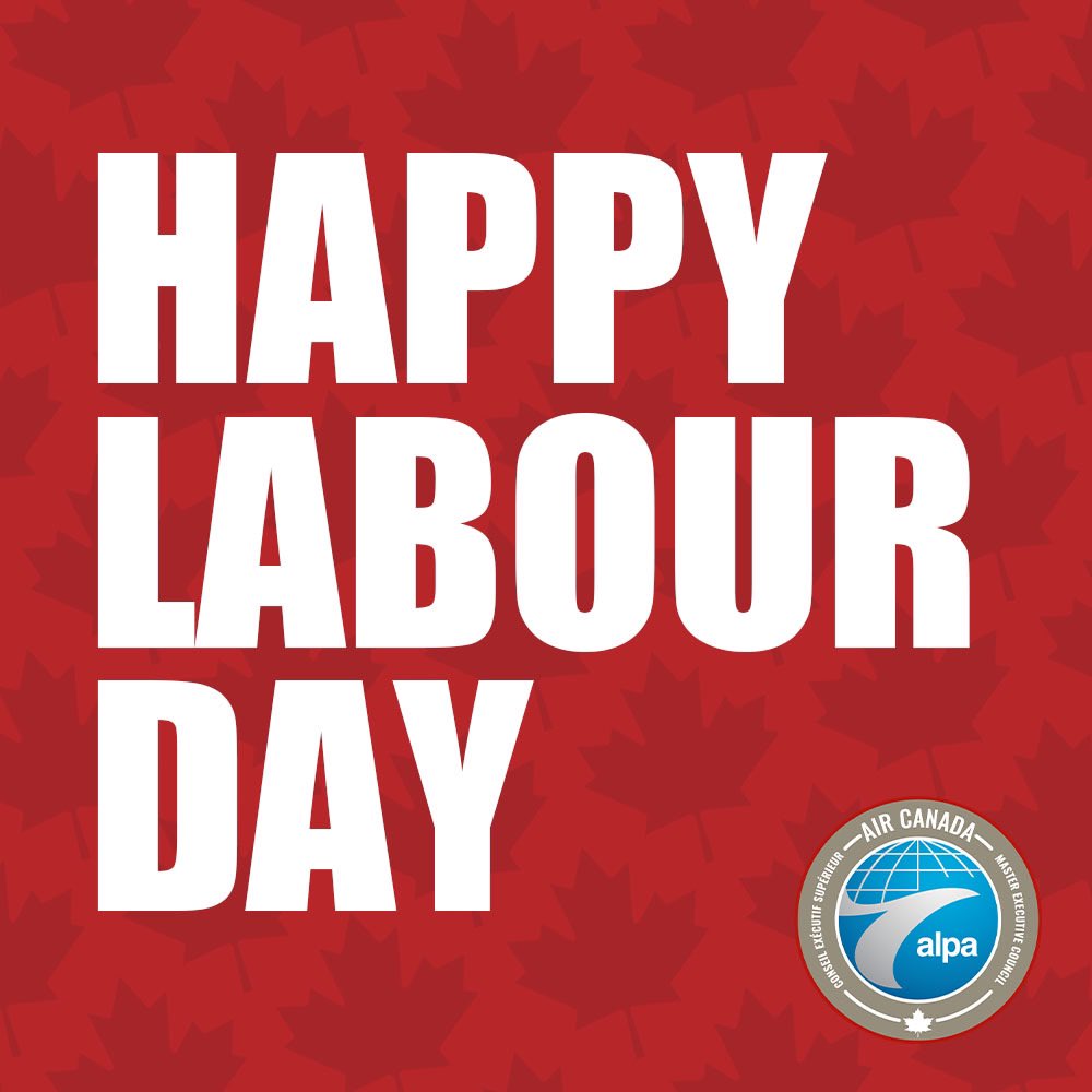 Happy Labour Day to our fellow pilots in Canada and the U.S.

Nous souhaitons une bonne fête du travail à nos collègues au Canada et aux États-Unis.

#StrongerTogether #LabourDay