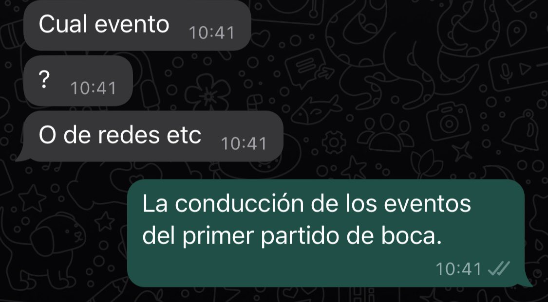 Mi novio se ubica en tiempo y espacio,  (pasado - presente), según las fechas en las que jugó #boca 

LITERAL