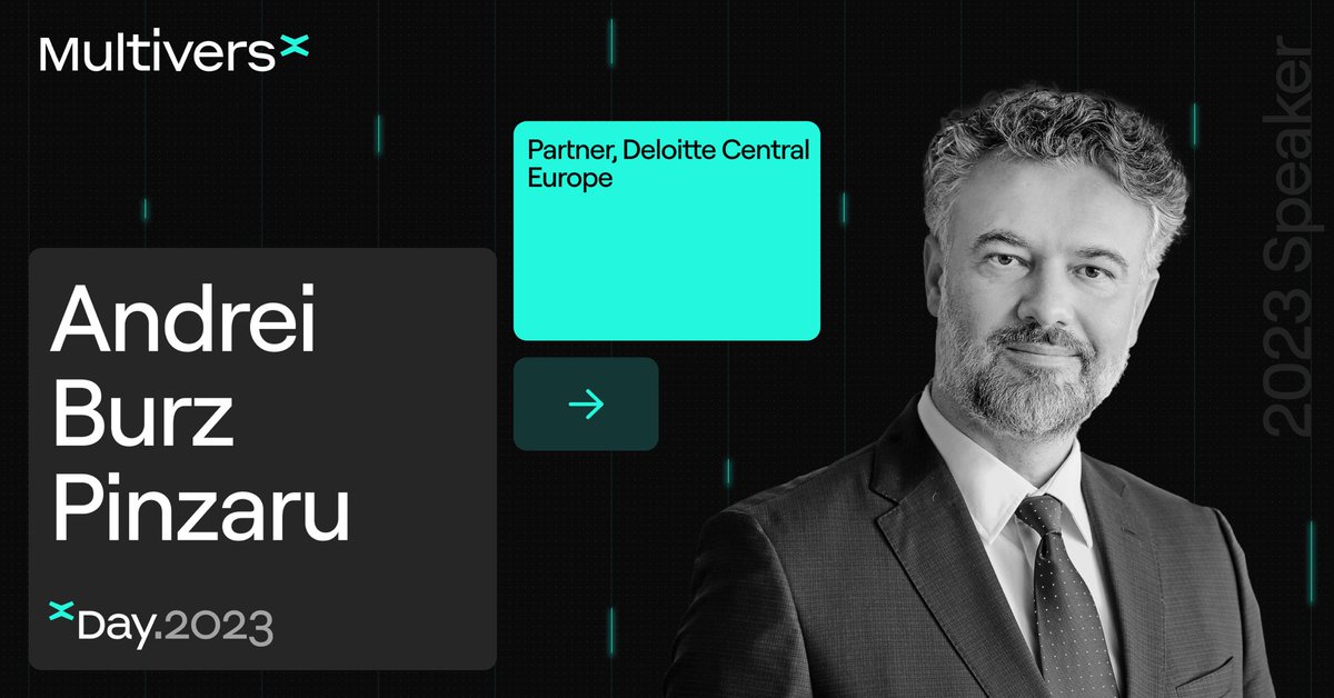 MultiversX's tweet image. Enhanced focus on regulatory framework, institutional adoption and investor protection.

Exploring pathways for the banking and financial services sectors in the new digital economy.

Taking the @xDay2023 stage this October: @aburzpinzaru, Partner at @Deloitte Central Europe.