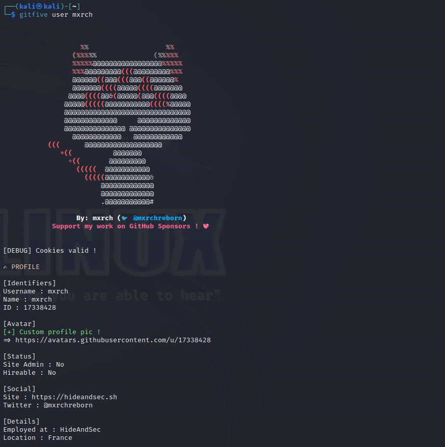 If you need to investigate GitHub user accounts,

Try GitFive

github.com/mxrch/GitFive

Created by <a href="/mxrchreborn/">mxrch</a>

#OSINT #github #CTI #CyberSecurity #infosec #DFIR #ThreatIntel #intelligence #CyberSecurity #tool
