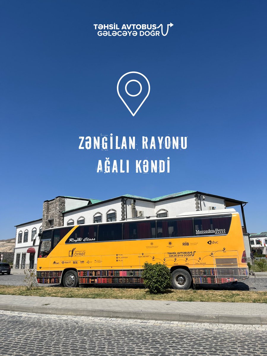 u_akhundova's tweet photo. When we left school in the Aghali village, Fatima (little resident of the Eastern Zangazur) embraced us and sent us on our way. This is the tradition of the #EducationBus summer school and the energy it gives us for our journeys. Children who look at us and hug us with smiles at the end of each trip ❤️🕊️
📍Zangilan, #Azerbaijan