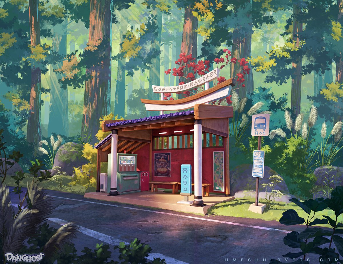 「Concepts and backgrounds from Danghost :」|Tohadのイラスト