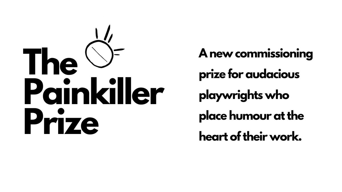 BitterTheatre's tweet photo. 📢ANNOUNCEMENT From 25 Sept we're taking open submissions for THE PAINKILLER PRIZE - a £7,500 commissioning prize. Instead of asking you to submit a completed play to win you'll just need to send us your pitch. For info https://t.co/Gfd0sBhW96 https://t.co/sqOkog8TD7