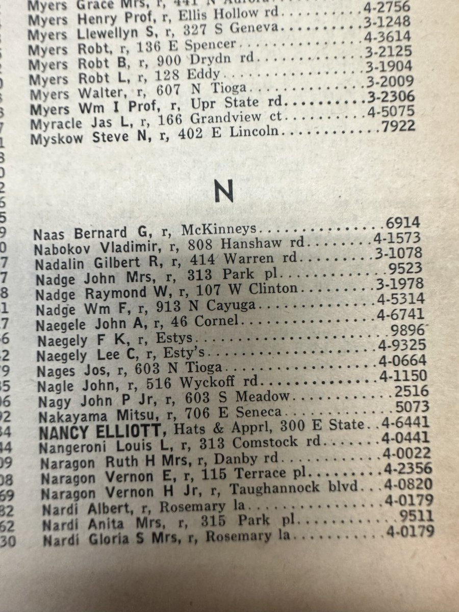 mike_sell's tweet photo. One of the kids was digging around in old Ithaca phonebooks this morning. https://t.co/aJ5SOJ46UM