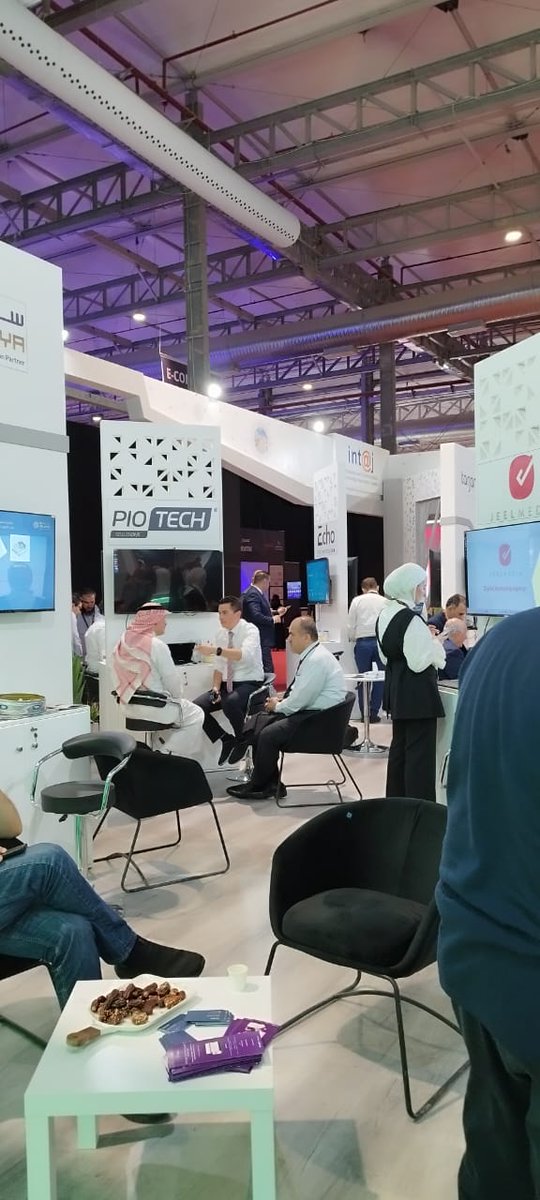 intajICTJO's tweet photo. A busy start on day one at the #Jordan_Pavilion in #seamless2023

RMake sure to stop by hall 4 @RiyadhFront on your way in &amp; check out Jordanian companies' smart #solutions 

This activity is supported by the #USAID_business_growth_activity https://t.co/PBeR4DALJu