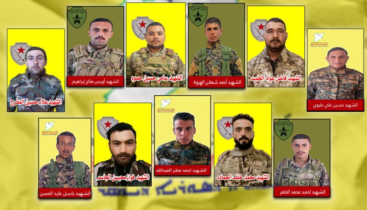 ArmeniaRojava's tweet image. The #QSD Press Information Center announced the identities of 11 fighters who have been martyred so far during the Operation to Strengthen Security, which started on August 27

Our promise to the martyrs is to protect the #RojavaRevolution