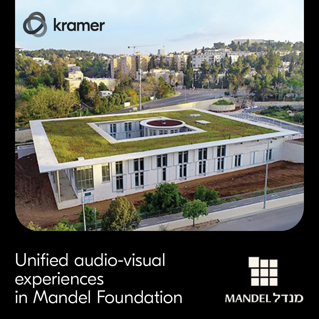 KramerElec's tweet photo. The Mandel Foundation was looing for an AV, professional supplier, that can help in the project’s planning, design, and execution. They found Kramer – and never looked back.

https://t.co/ieZnpQLapk

 #KramerControl #kramer #AVSolutions #HybridLearning #EdTech #MandelFoundation https://t.co/ny7sXjOTA0
