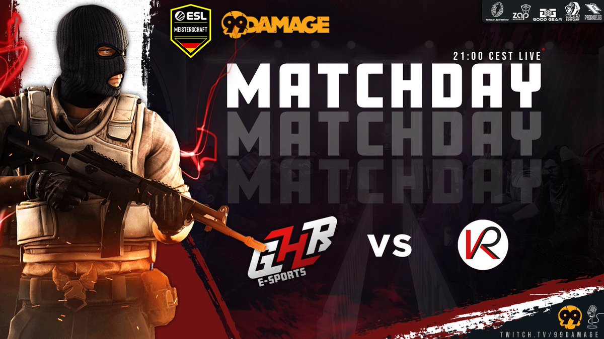 GHReSports's tweet photo. MATCHDAY | #ESLMeisterschaft

Für unser #CSGO Team steht der 3. Spieltag der ESLMeisterschaft an! 💪 

🆚 @teamKR_ #GLHF
⏰  21:00 CEST
📺https://t.co/97ZU5V0utA - Einschalten! 🤜🏻🤛🏻

#PLAYHARDBEAGENTLEMAN #GHRCS @99DAMAGEde https://t.co/hOnQFCGWtB