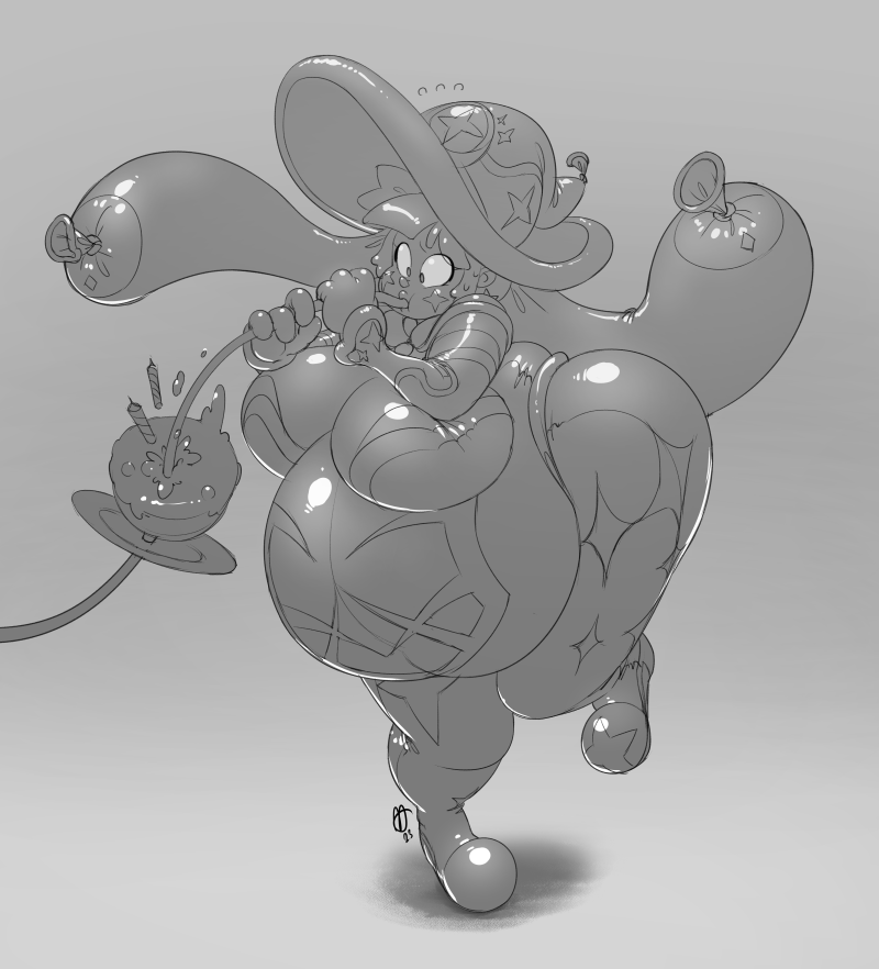 astralantipode's tweet photo. Some old(ish) commissions of Mona from Genshin Impact being turned into an inflatable clown. Shenanigans ensue https://t.co/zpCFaKAZn9