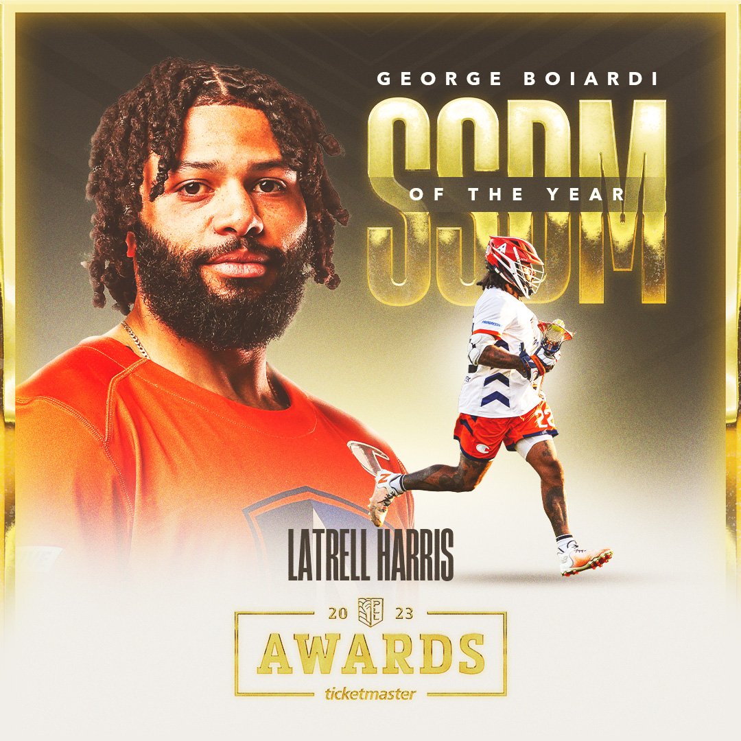 After being named <a href="/NLL/">NLL</a> Defender of the Year, our very own Latrell Harris was named Short Stick Defensive Midfielder of the Year in <a href="/PremierLacrosse/">Premier Lacrosse League</a> 
#AlwaysDoubleBlue
