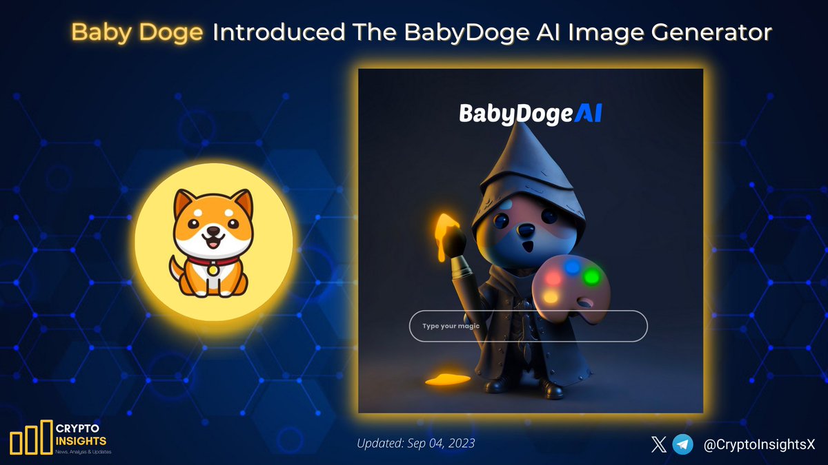 📢 @BabyDogeCoin just introduced new feature: The #BabyDoge AI Image  Generator It just gets better and better. Keep building💪 #Crypto  #BabyDogeCoin #BabyDogeArmy #BabyDogefamily #AI #web3
