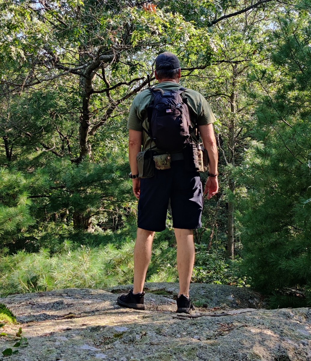 RickWheeler2010's tweet photo. Been waiting for the right day to sport the @DolioJ #TacticalWisdom T-Shirt. 👍👍

Battle belts don't have to sit in the closet till the #SHTF or just be used at the range. They make great hiking belts. I would argue better than the hiking fanny packs and belts. #TestYourPrep https://t.co/XJN6NSg0ka