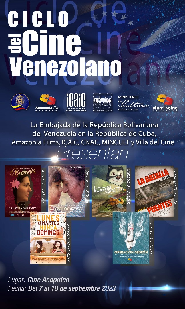 📢🎥🎞️🇻🇪Cine venezolano llega a La Habana

Entre los días 7⃣y1⃣0⃣de septiembre de 2023‚ el cine Acapulco acogerá muestra del cine venezolano más reciente

✍️Redacción Cubacine

#ICAIC #cinevenezolano

facebook.com/10006389169756…