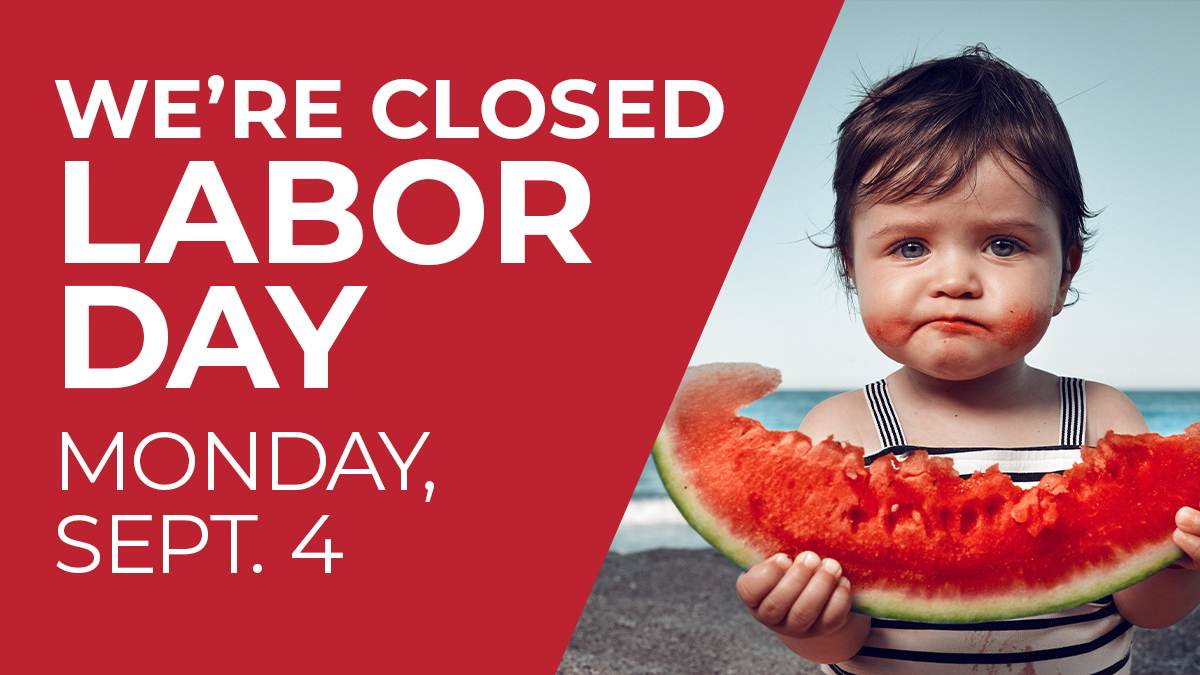We hope you have all the books you need for the long weekend because all JCPL Locations will be closed today for Labor Day! See you tomorrow 😀
