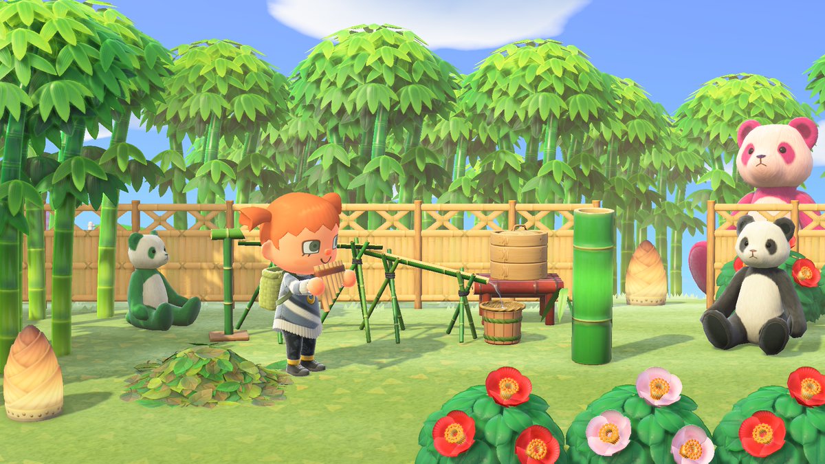animalcrossing's tweet photo. Hello, hello! I'm not sure if you've noticed, but the seasons are changing! It's time to start collecting those fall acorns and pine cones in the northern hemisphere and picking up some young spring bamboo in the southern hemisphere. Welcome the seasons with some new DIY! https://t.co/w6fiTYbGhi